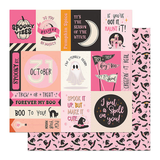 Hey Boo Lil Boo Thing Scrapbook paper