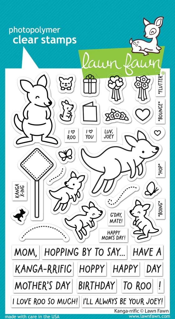 Lawn Fawn Kanga-rrific Stamp Set