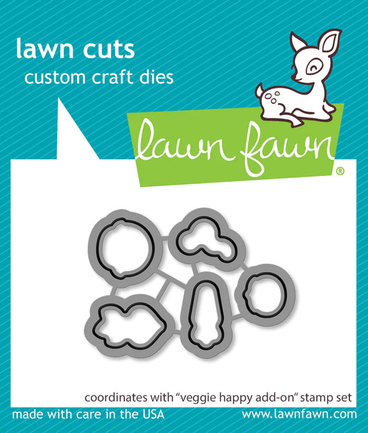 Lawn Fawn Veggie Happy Add On Die Set