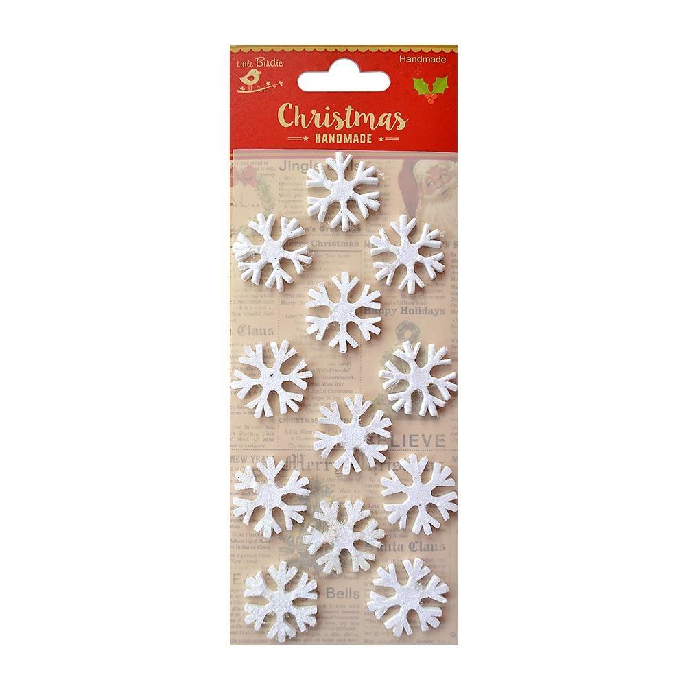 3d Snowflake Stickers by Little Birdie