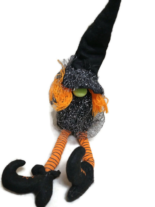 Samantha Halloween Witch Gnome Decor