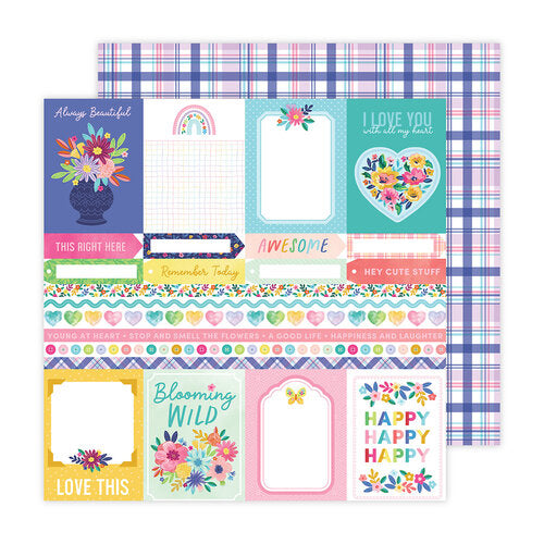 Blooming Wild Scrapbook Paper 1 by Paige Evans