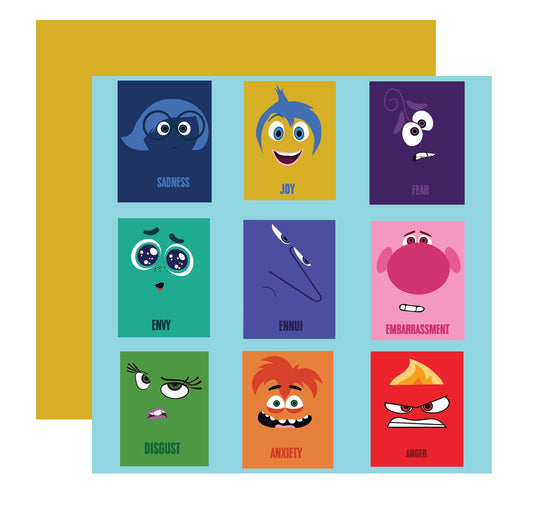 Inside Out Emotion Squars Scrapbook Paper