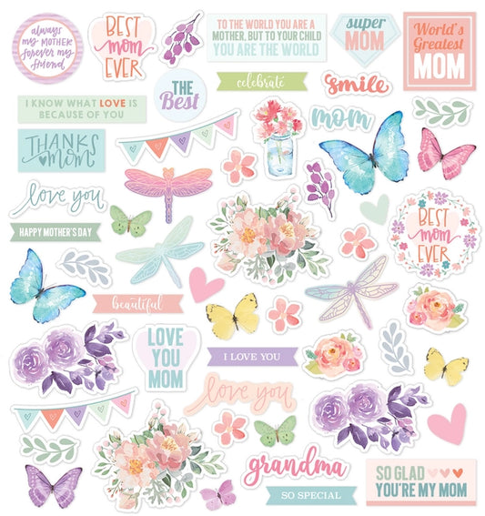 Mom die Cut Ephemera Set