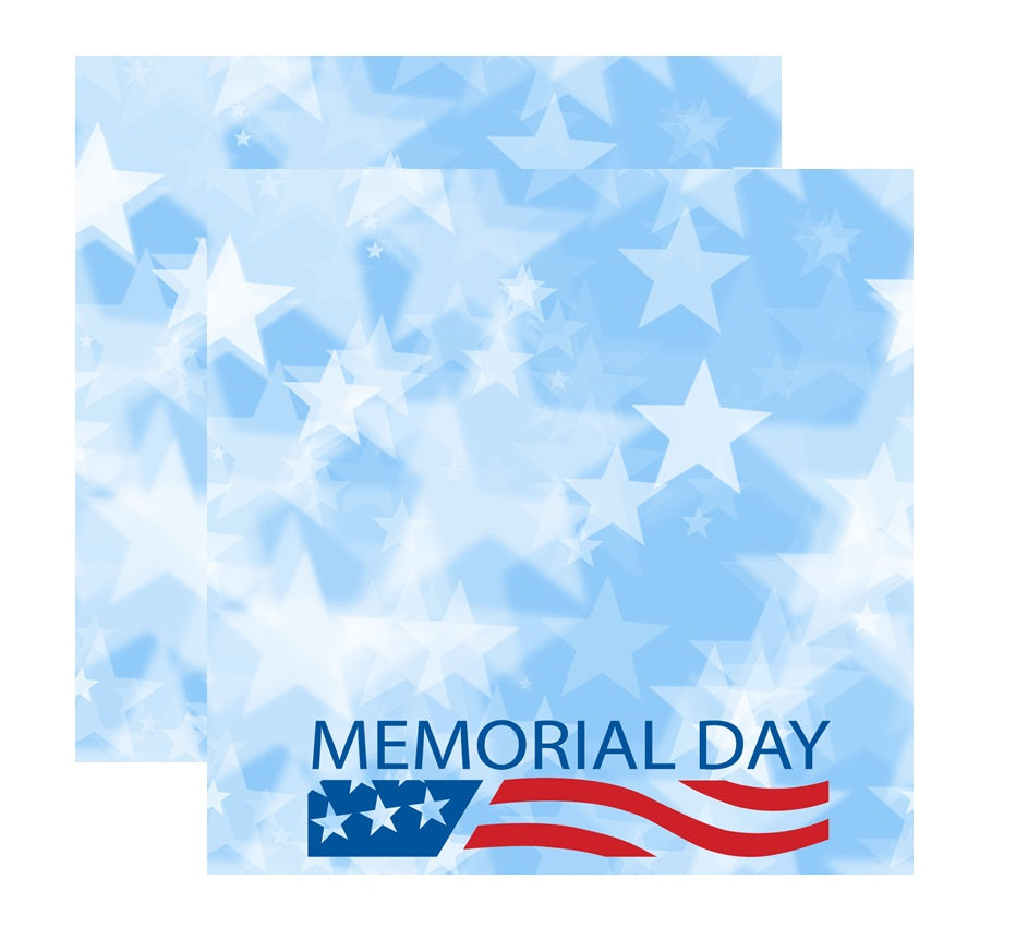 Memorial Day Scrapbook Paper