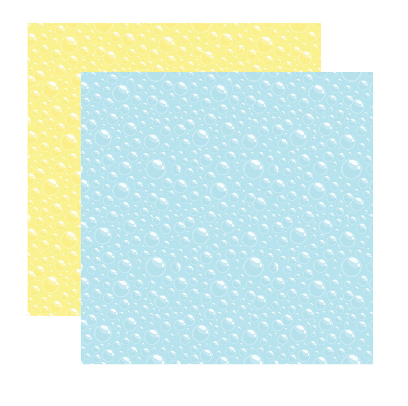 Rubber Duck Bath Bubbles Scrapbook Paper