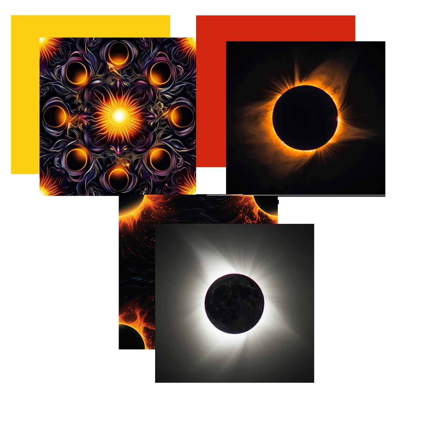 Solar Eclipse Scrapbook Paper