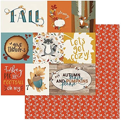 Fall Breeze - Lets Get Cozy Scrapbook Paper