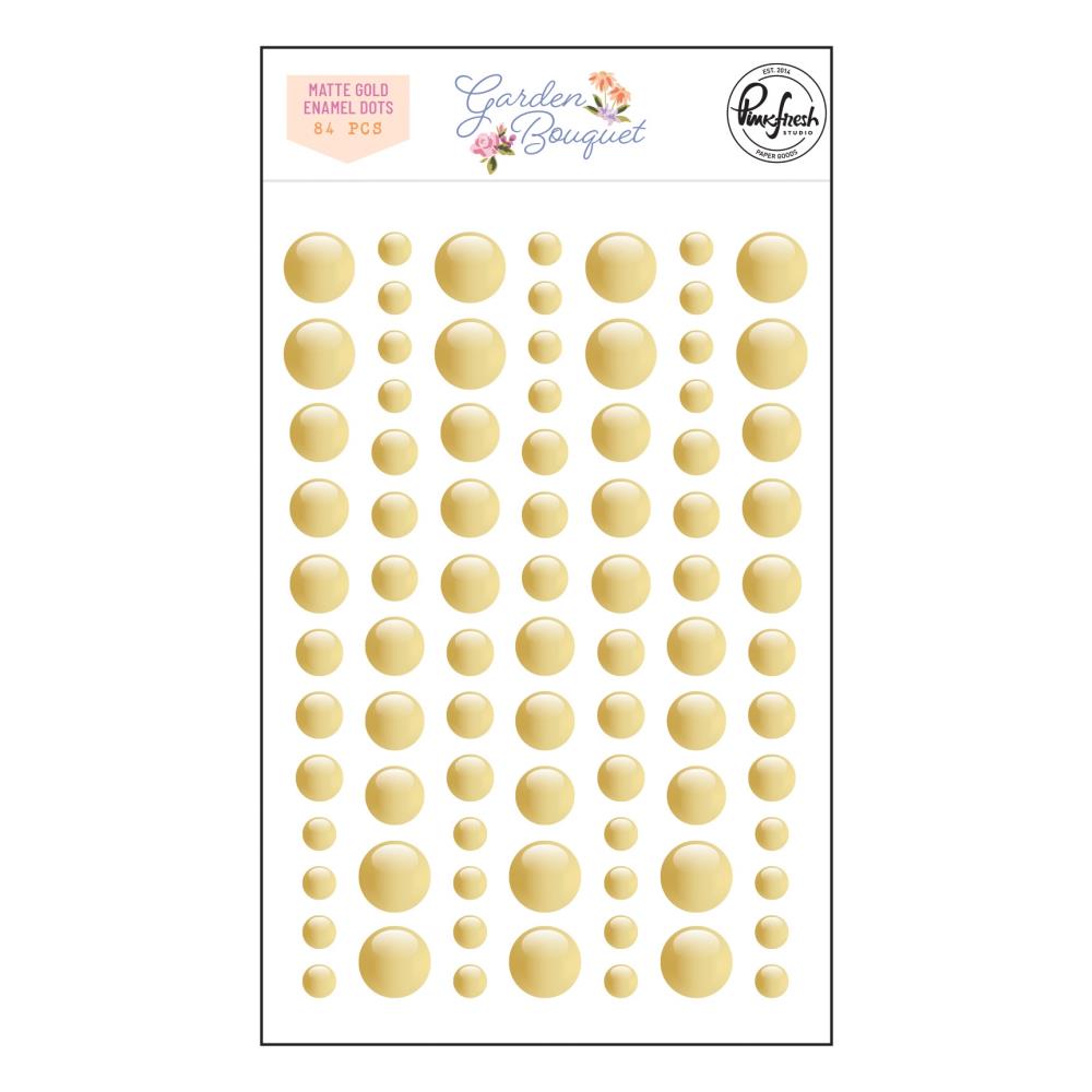 Matte Gold Enamel Dots by Pinkfresh