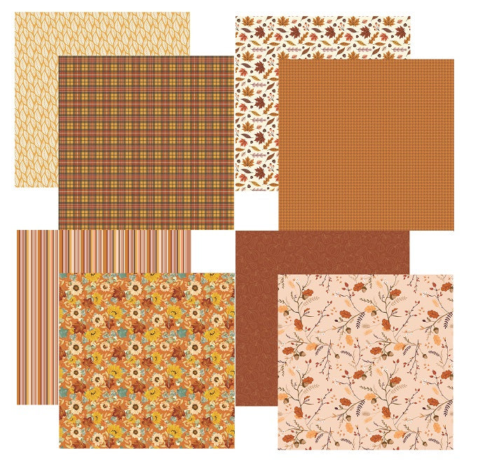 Reminisce Autumn Vibes Scrapbook Paper Set