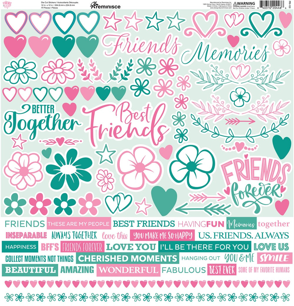 Reminisce Friends Forever Stickers