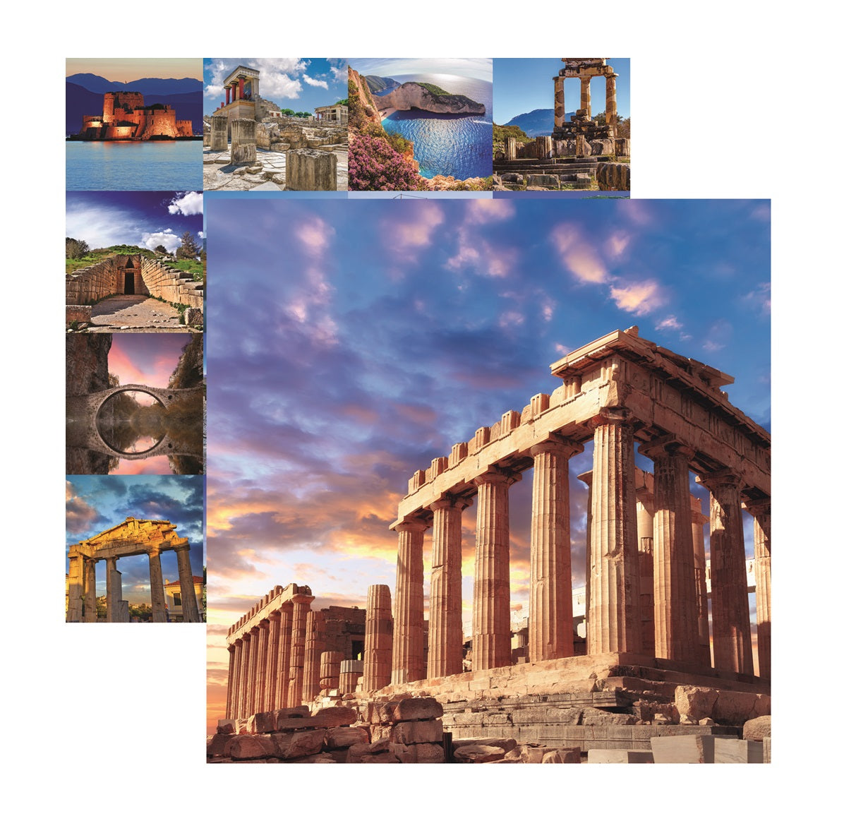 Parthenon Greece Scrapbook Paper by Reminisce