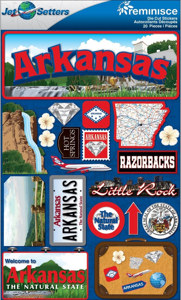 Reminisce Jet Setters 2.0 Arkansas Stickers