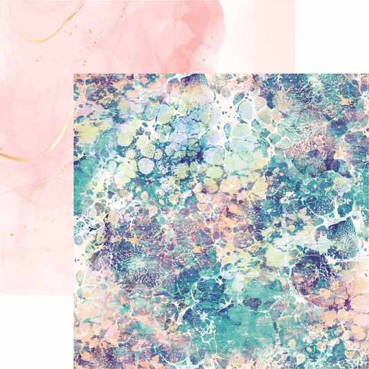 Reminisce Liquid Marble 4 Scrapbook Paper