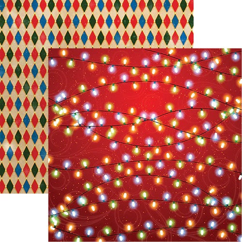 Reminisce Magical Christmas Magical Lights Scrapbook Paper