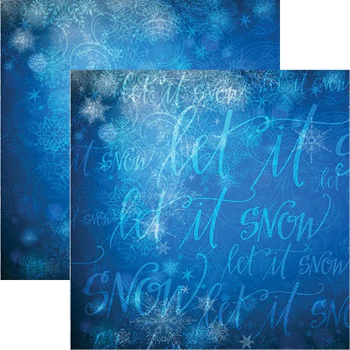 Let it Snow Magical Christmas Scrapbook Paper