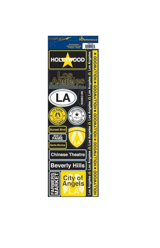 Reminisce Hollywood Passport Travel Stickers