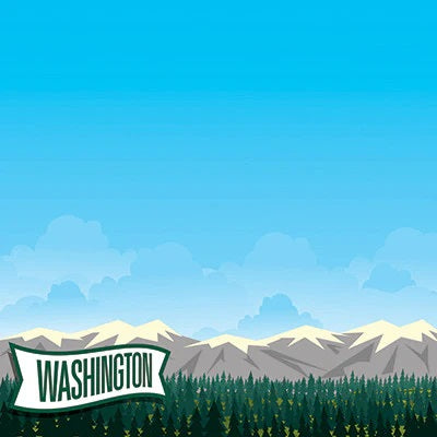 Washington State Scrapbook Paper