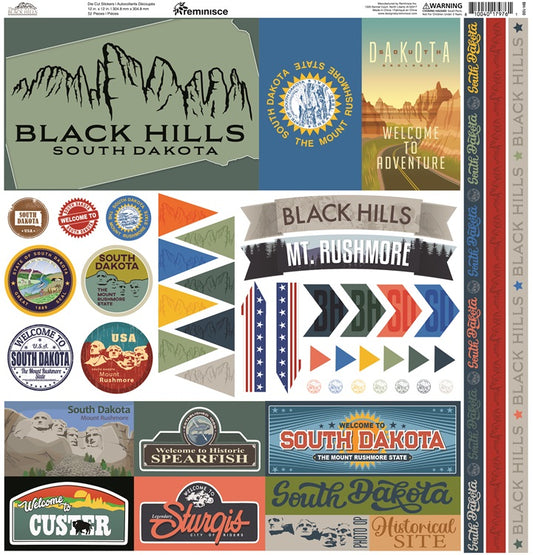 The Black Hills Scrapbook Stickers