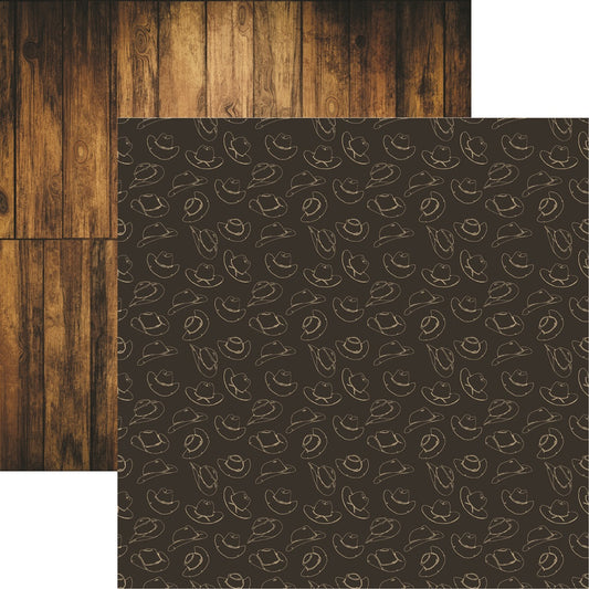 Reminisce Trading Post Cowboy Scrapbook Paper