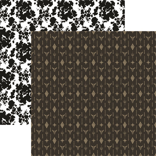 Reminisce Trading Post - Rodeo Scrapbook Paper