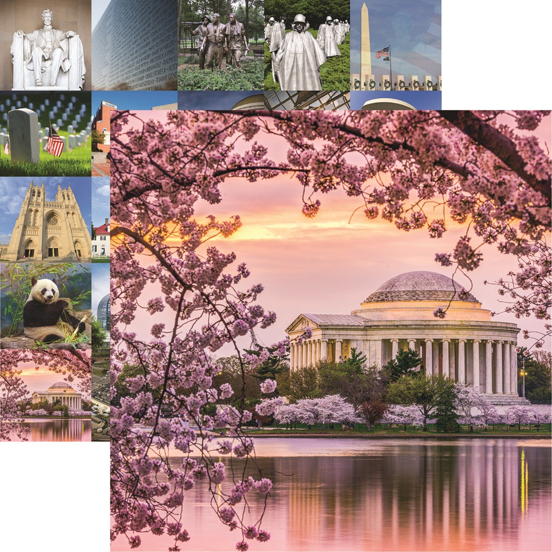 Washington DC Jefferson Memorial Scrapbook Paper