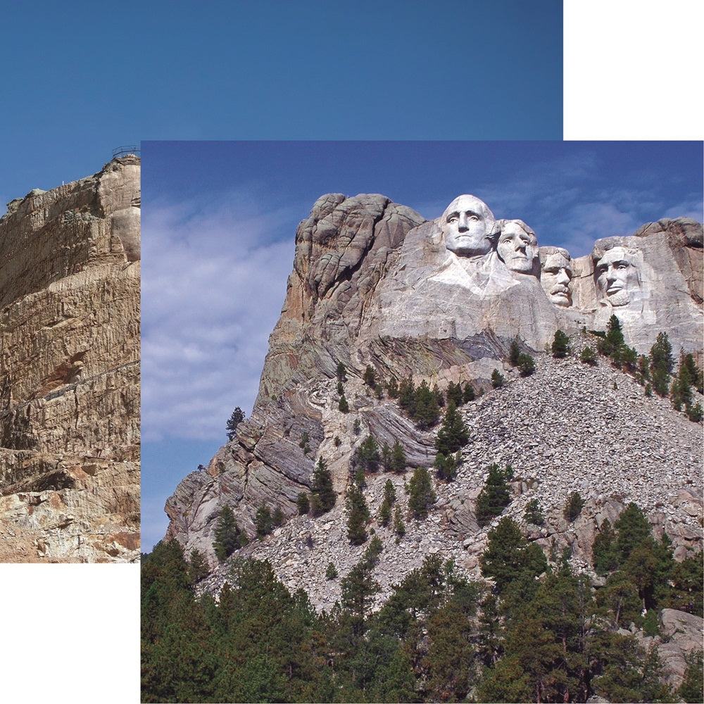 Mount Rushmore - The Black Hills Scrapbook Paper