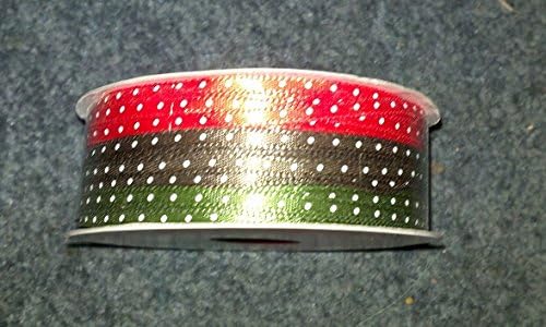 Satin Christmas Polka Dot Ribbon