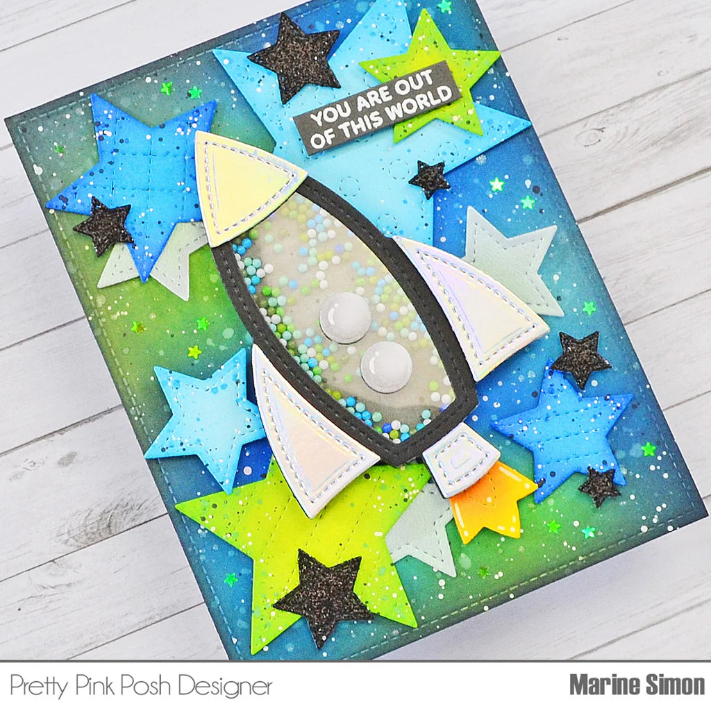 Rocketship Shaker Dies - by Pretty Pink Posh