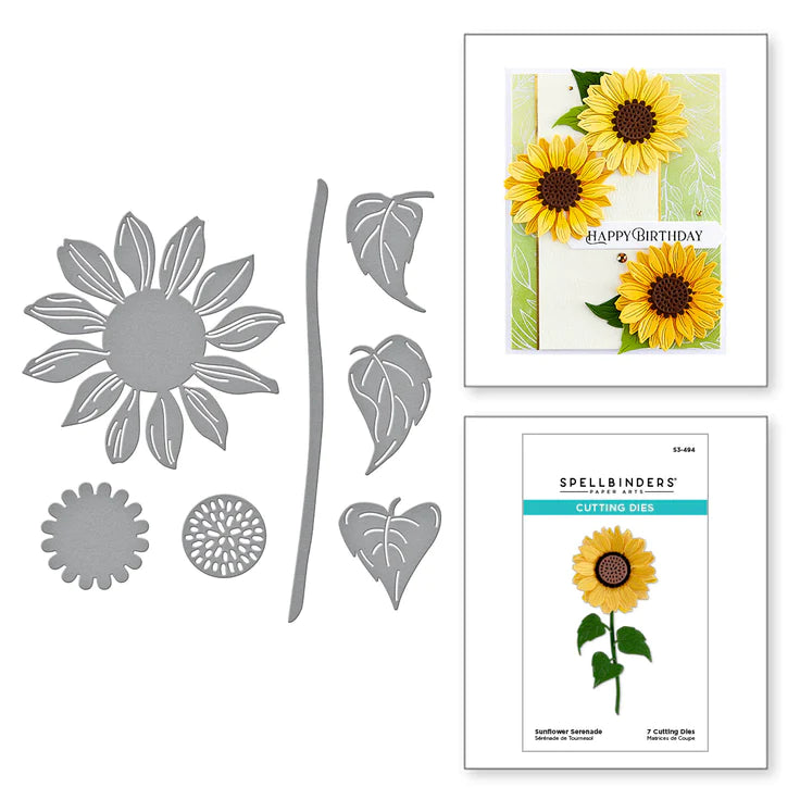 Spellbinders Sunflower Serenade Dies