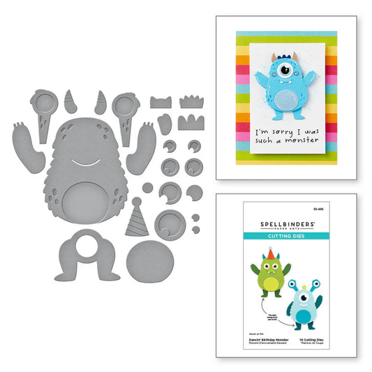 Spellbinders Dancin Birthday Monster Dies