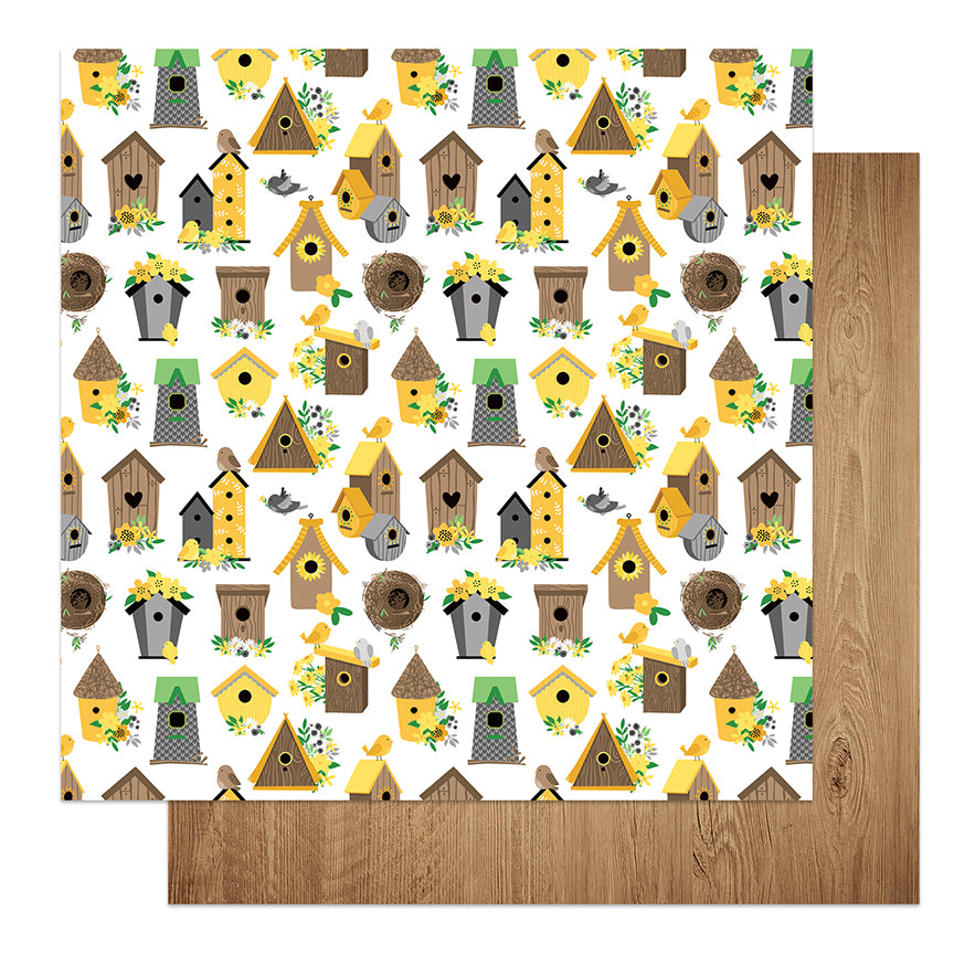 Sweet as Honey Bee Tweet Tweet Scrapbook Paper