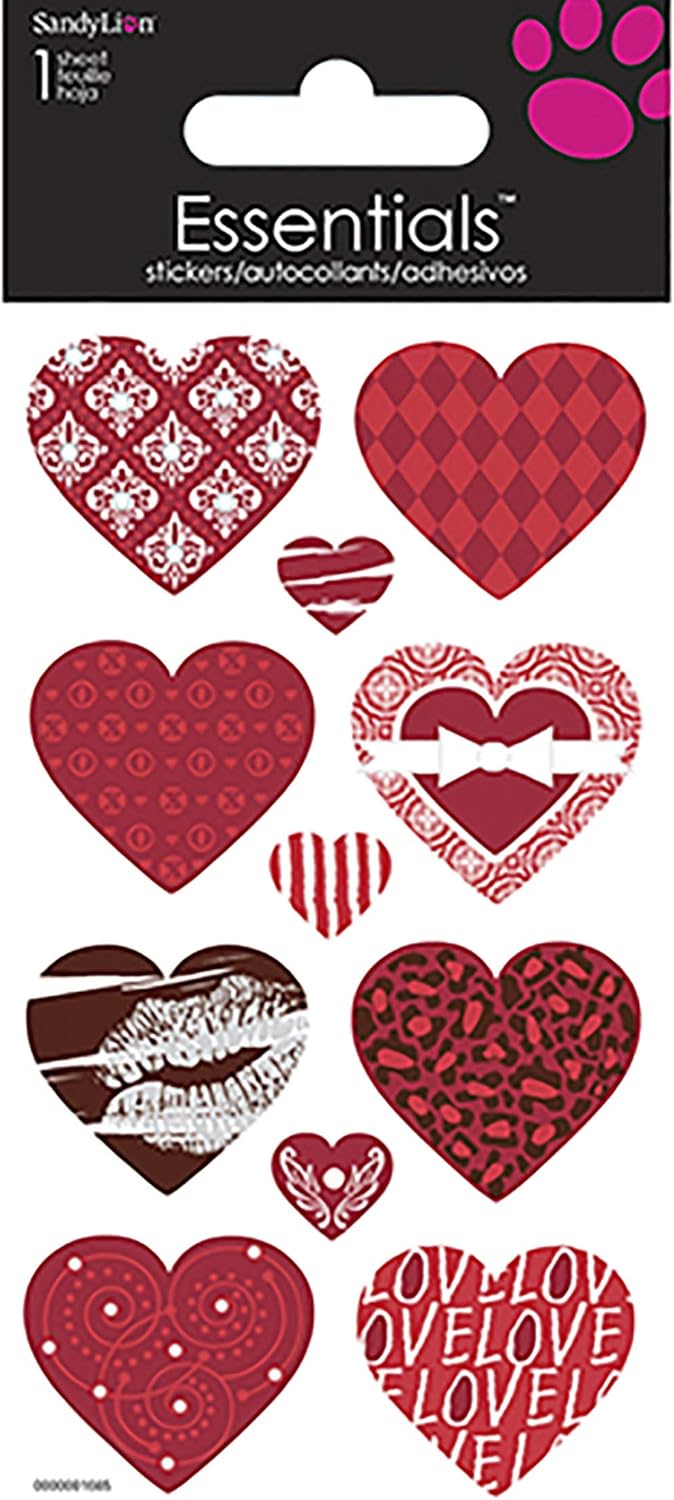 Patterned Heart Essential Stickers