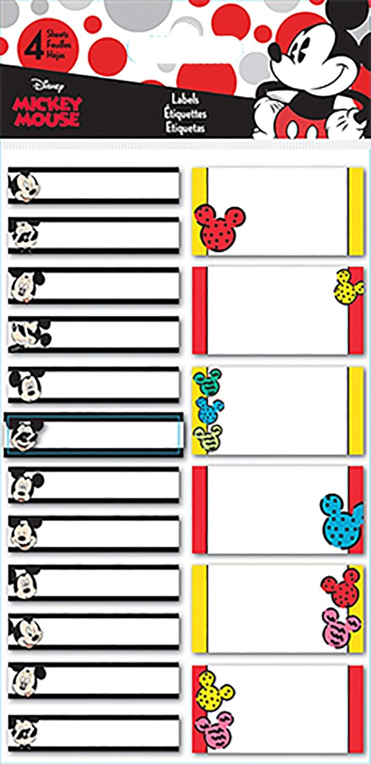 Mickey Mouse Planner Label Stickers