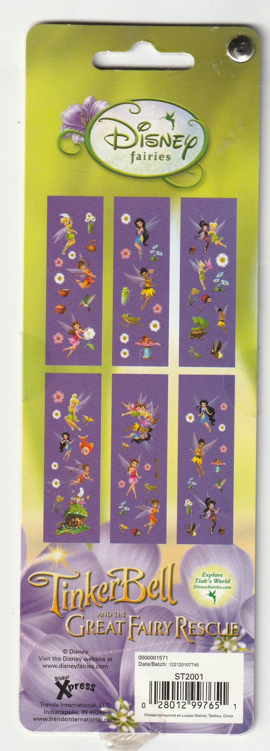 Tinkerbell Fairies Flip Sticker book - 6 Sheets