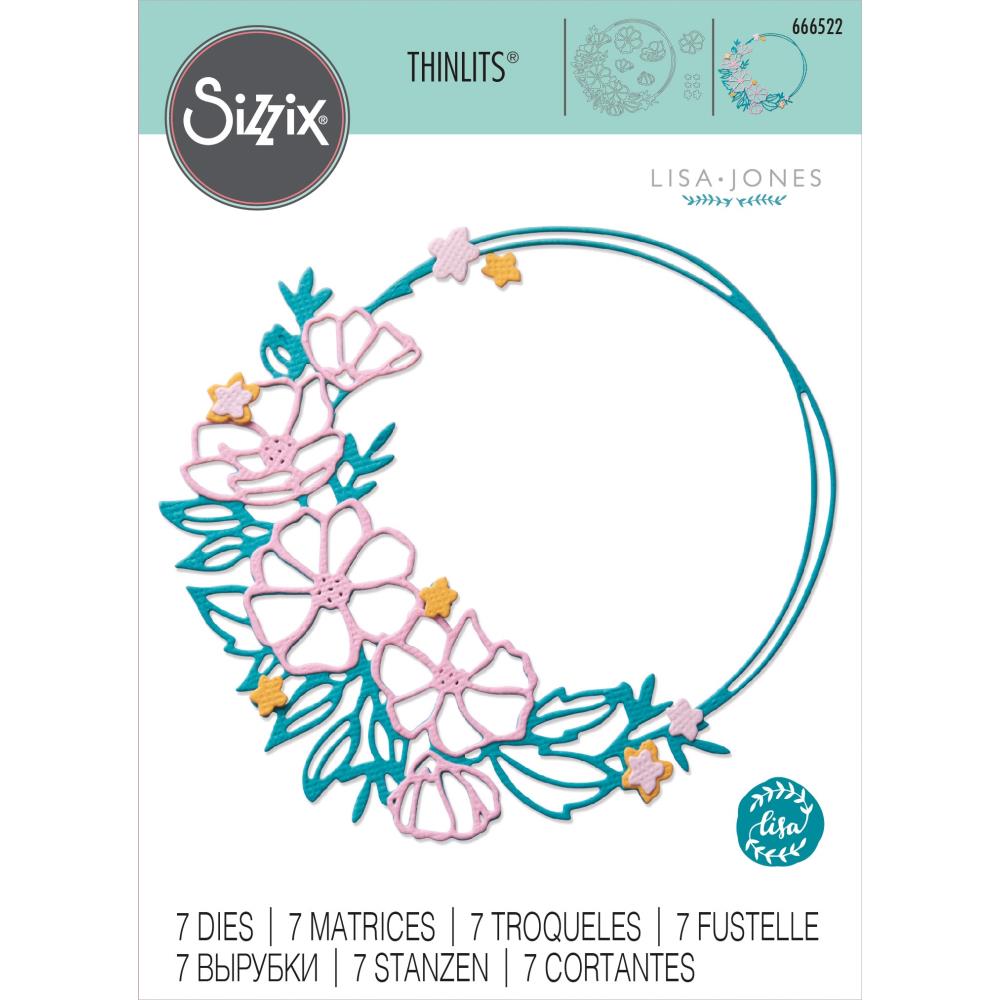 Sizzix Floral Round Wreath Dies