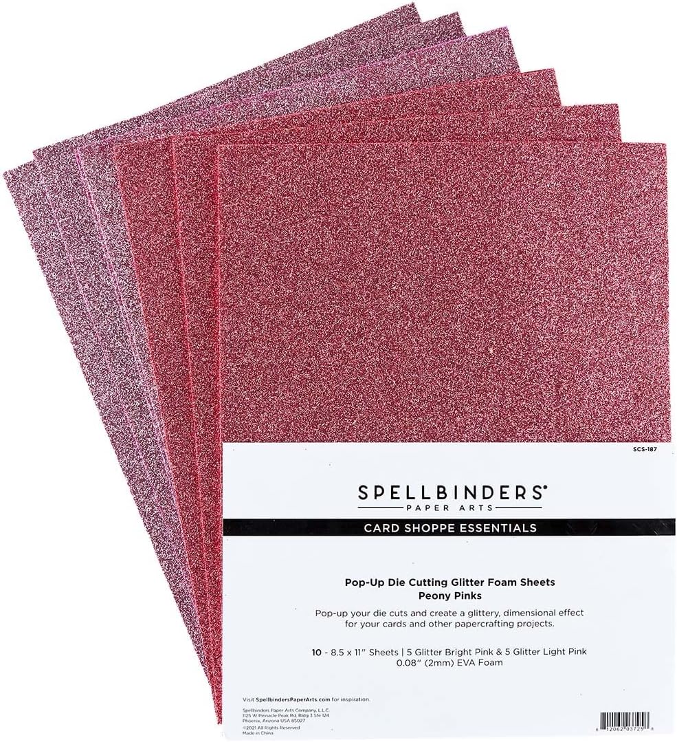 Spellbinders Peony Pink Foam Sheets