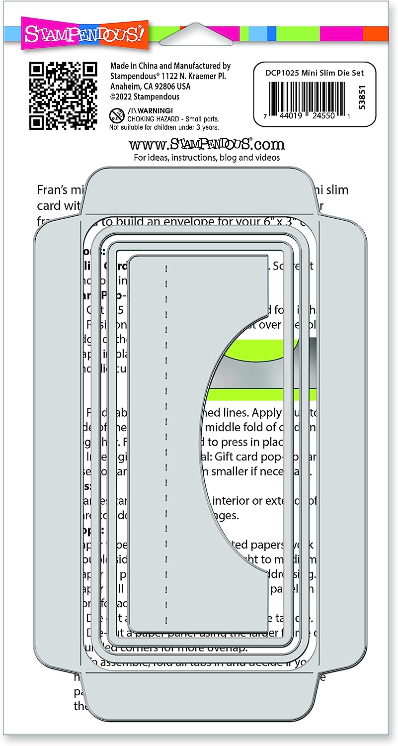 Gift Card Mini Slim Die and Envelope by Stampendous
