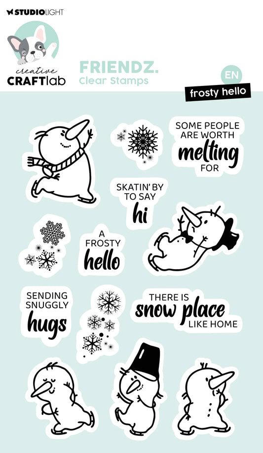 Frosty Hello Studio Light Stamps Set