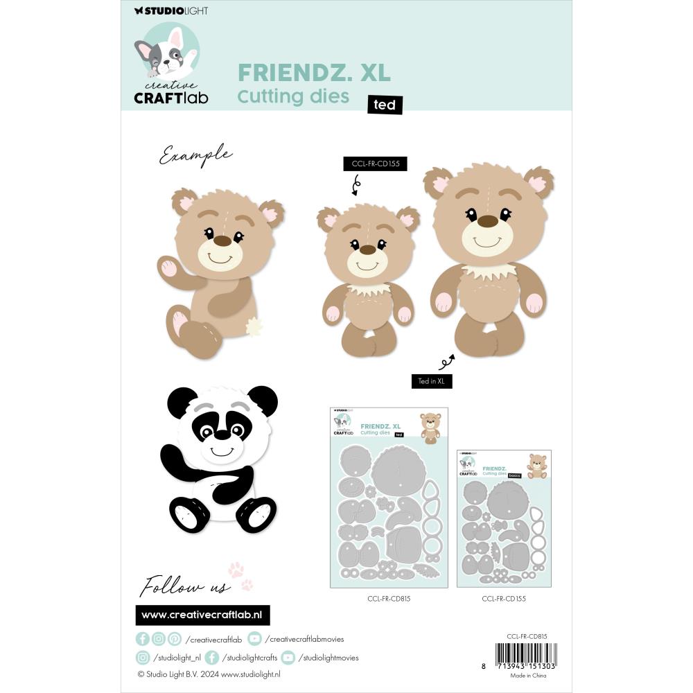 Ted Teddy Bear Friendz Cutting Die Set