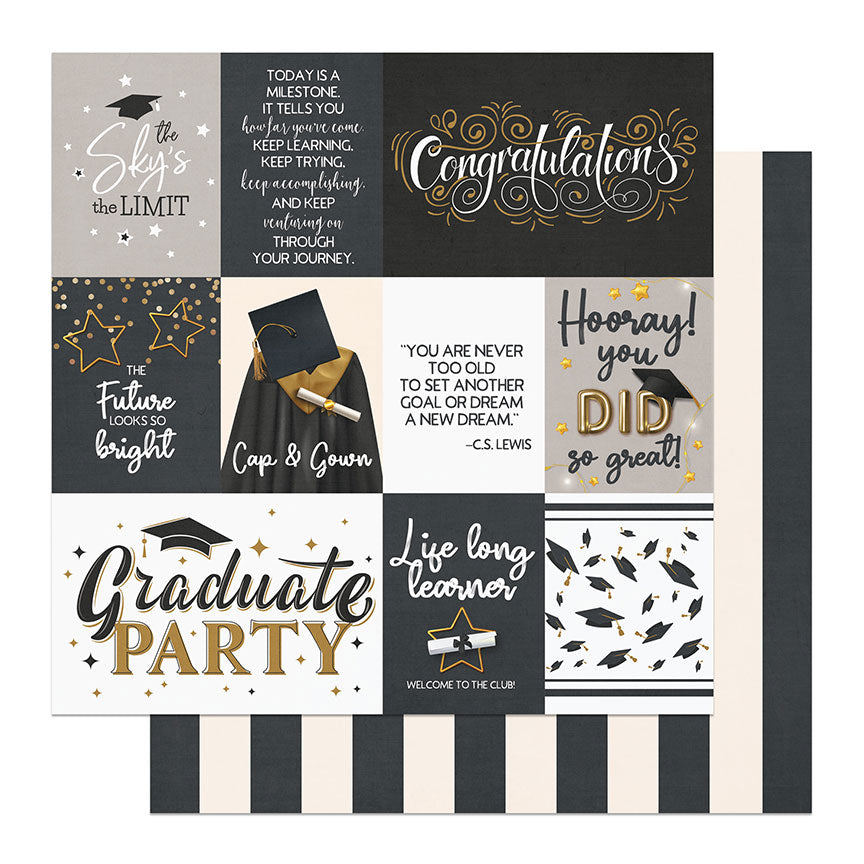 Photo Play The Graduate Graduation Party Scrapbook Paper