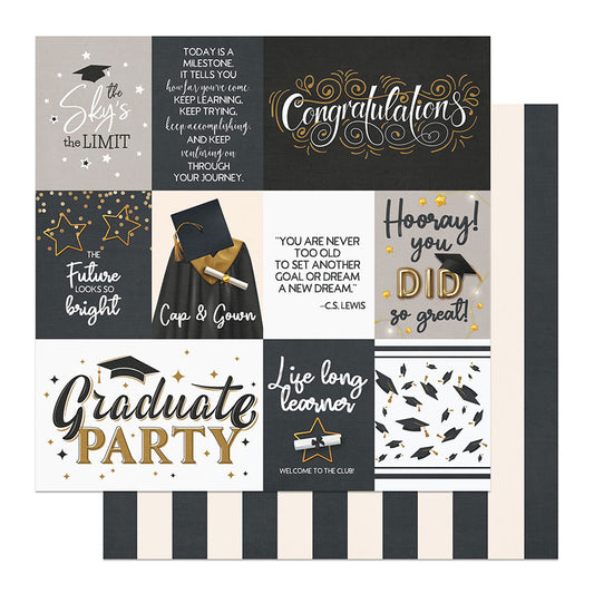 Photo Play The Graduate Graduation Party Scrapbook Paper