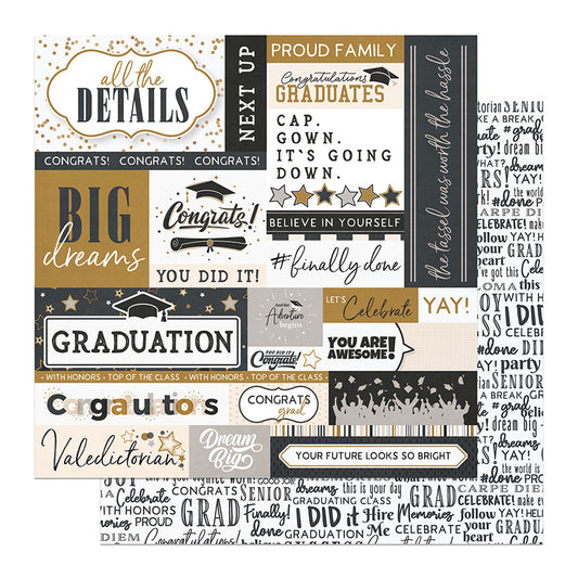 Photo Play The Graduate all the Details Scrapbook paper