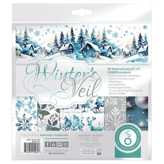 Tonic Studios Winters Veil 8x8 Cardstock