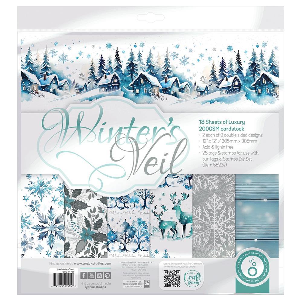 Tonic Studios Winters Veil 12x12 Cardstock