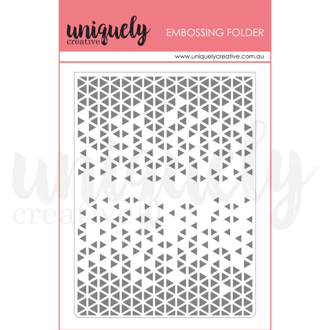 Dazzle Embossing folder by Uniquely Creative