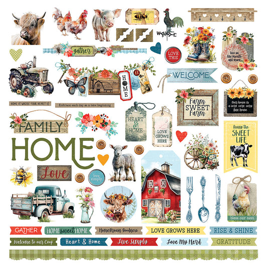 Willow Creek Farms Scrapbook Stickers