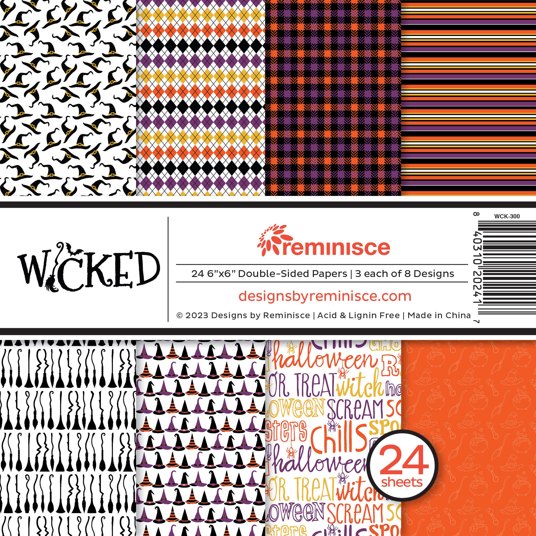 Reminisce Wicked 6x6 Halloween Paper Pad