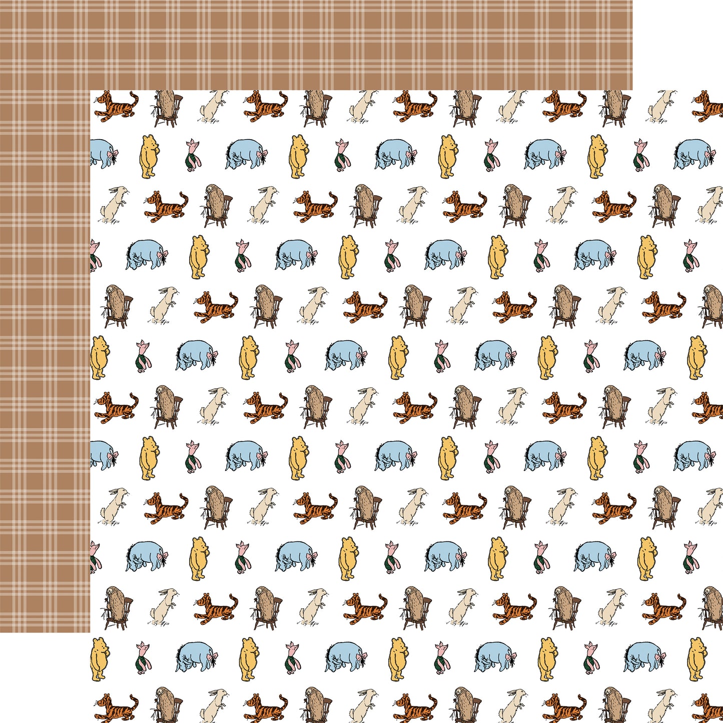 Winnie and Friends - Winnie the Pooh Scrapbook Paper