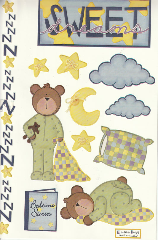 We R Memory Keepers Sweet Dreams Baby Embossed Stickers